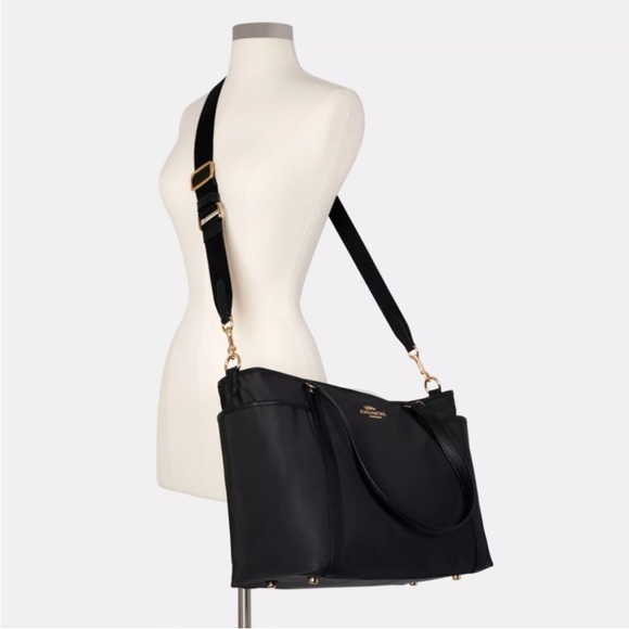 Coach Black Nylon Diaper Bag with Changing Pad *LIKE NEW* - Picture 15 of 15